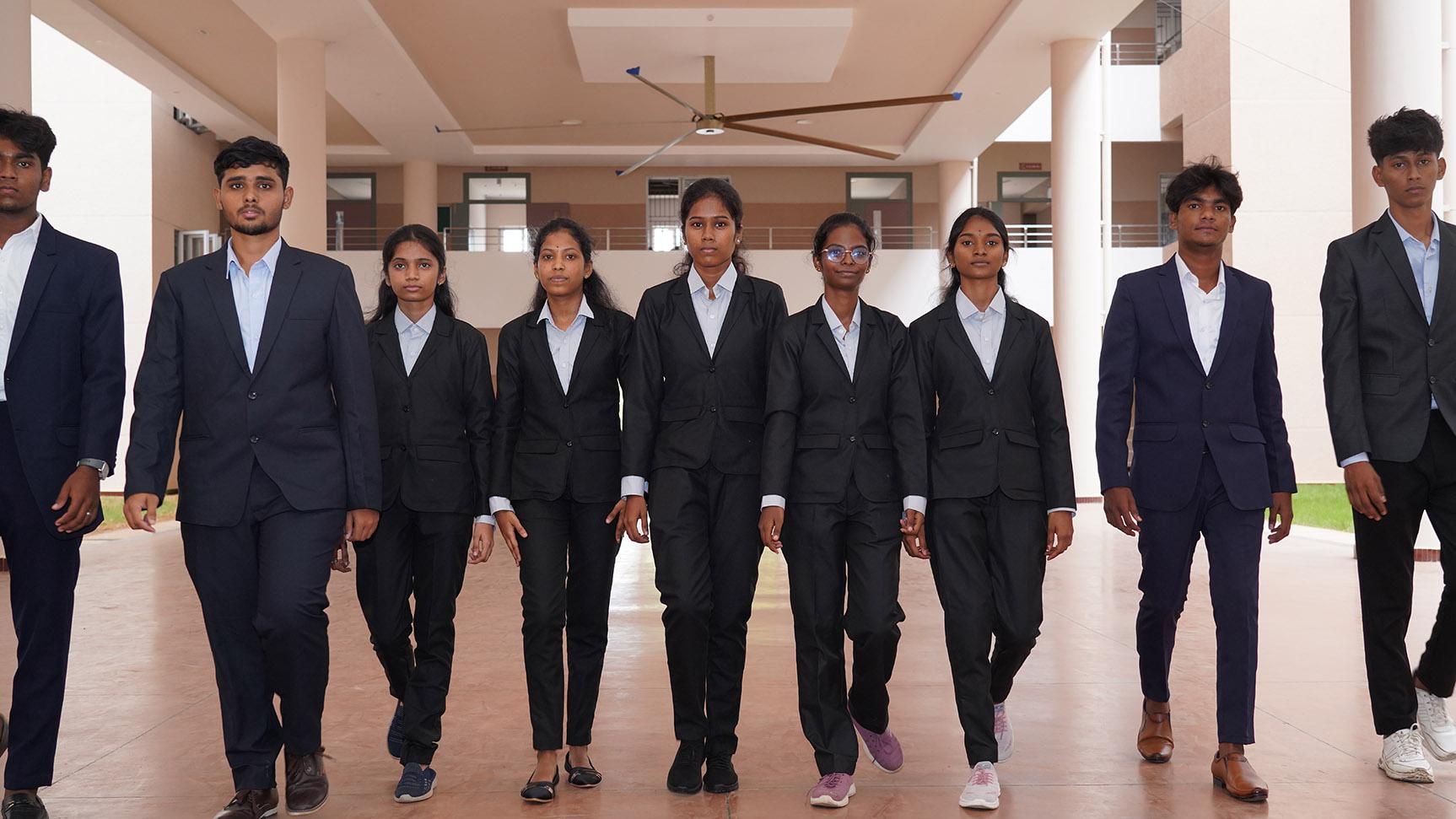 Happy students