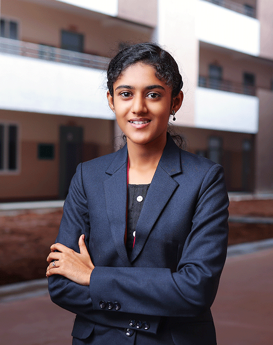 A smiling student
